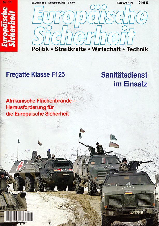 Europäische Sicherheit, issue November 2005, vol. 54, no. 11, 2005, p. 9-14;