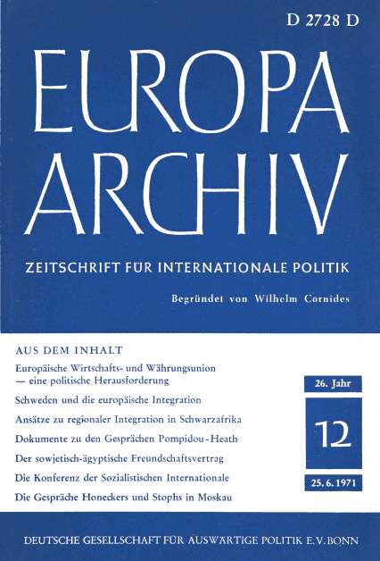 Europa-Archiv, vol. 26, no. 12, 1971, p. 429-436;