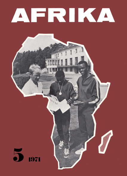 Afrika, issue 5/1971, vol. XII, no. 5, 1971, p. 6-8;