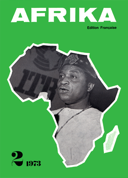 Afrika, issue 2/1973, vol. XIV, no. 2, 1973, p. 11-13;