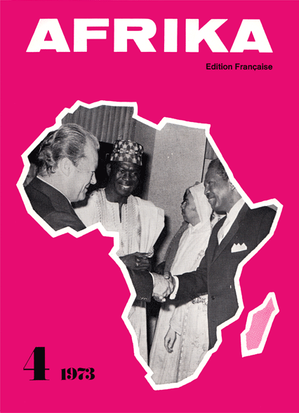Afrika, issue 4/1973, vol. XIV, no. 4, 1973, p. 8-11;