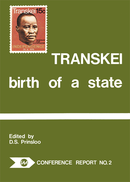 Transkei, birth of a state , 1976, p. 122-128;