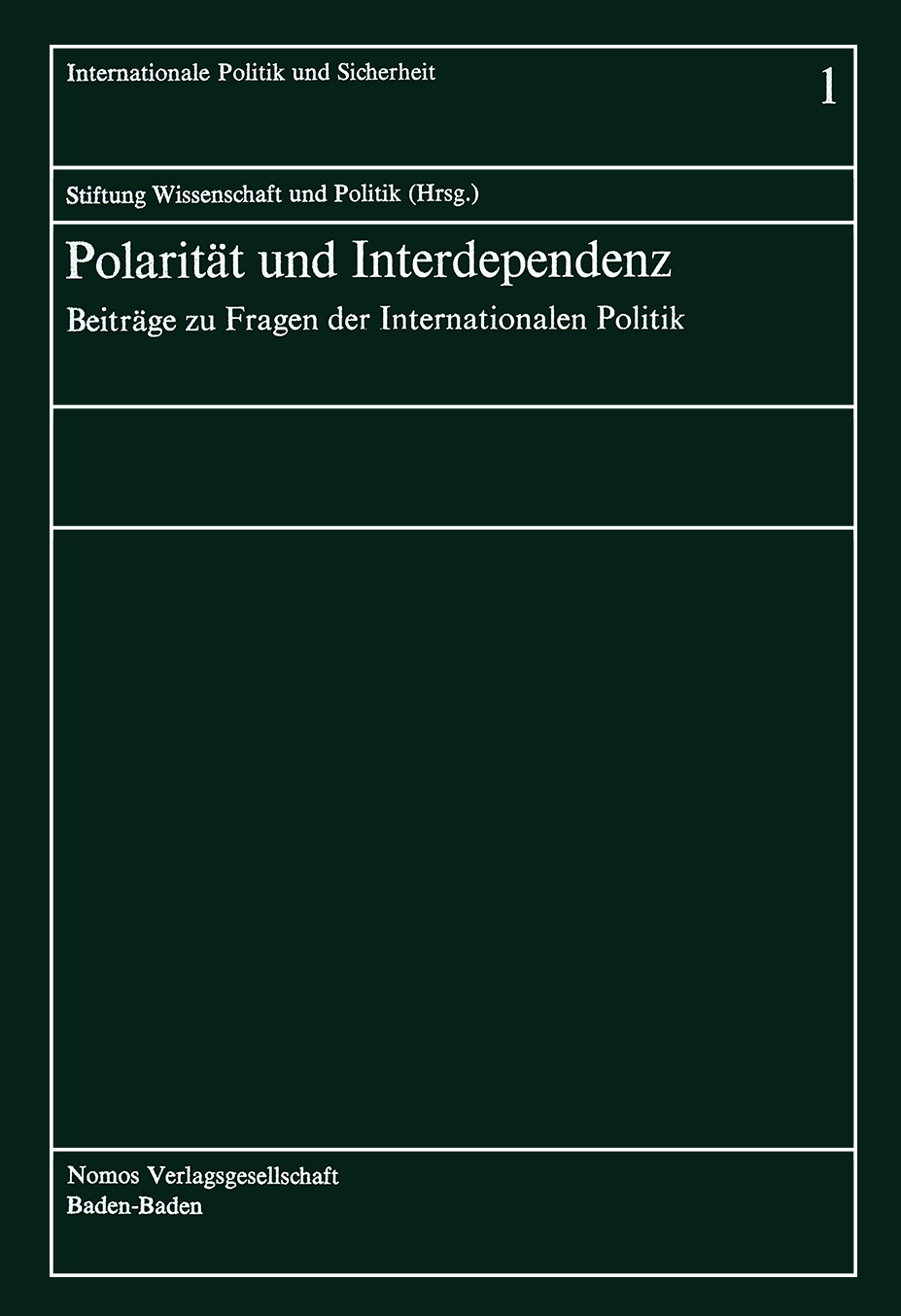 Polarität und Interdependenz, vol. 1, 1978, p. 411-431;