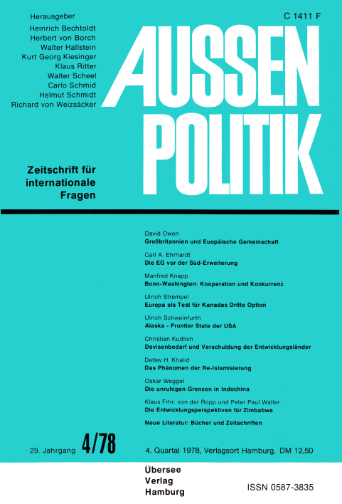 Aussenpolitik, issue 4/78, vol. 29, no. 4, 1978, p. 463-476;