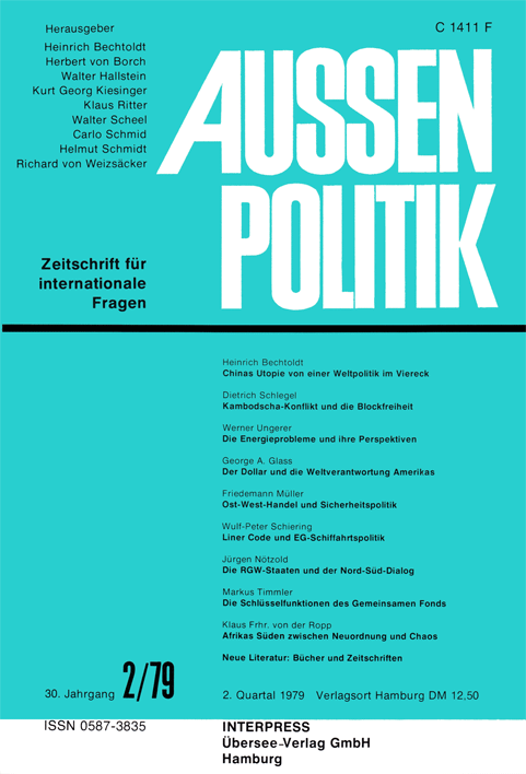 Aussenpolitik, issue 2/79, vol. 30, no. 2, 1979, p. 221-237;
