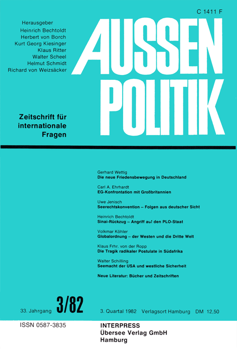 Aussenpolitik, issue 3/82, vol. 33, no. 3, 1982, p. 286-296;