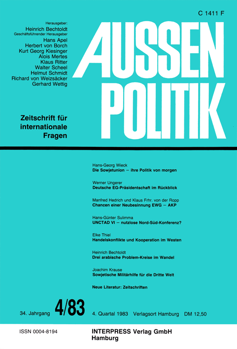 Aussenpolitik, issue 4/83, vol. 34, no. 4, 1983, p. 348-361;