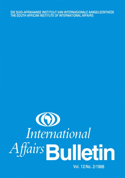 International Affairs Bulletin, vol. 12, no. 2, 1988, p. 4-22;